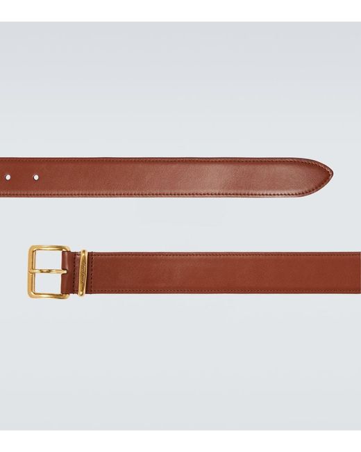 Cinturon De Piel Miu Miu de hombre de color Brown