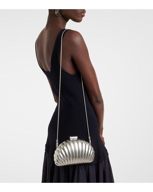 Jonathan Simkhai Metallic Monet Clutch