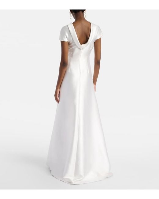 Self-Portrait White Bridal Taffeta Gown