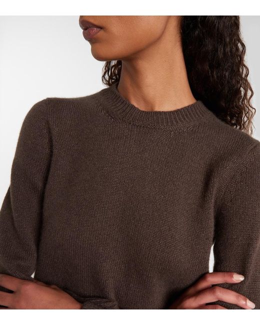 Khaite Brown Leta Cashmere Sweater