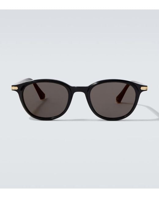 Cartier Brown Signature C De Cartier Round Sunglasses for men