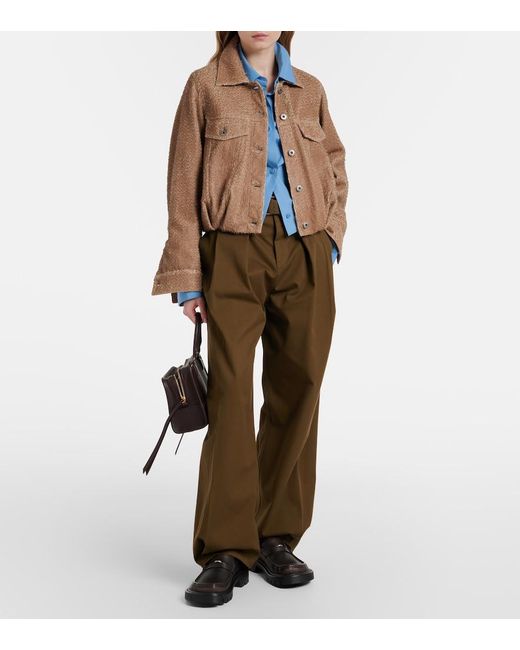 Loewe Brown Leather Jacket