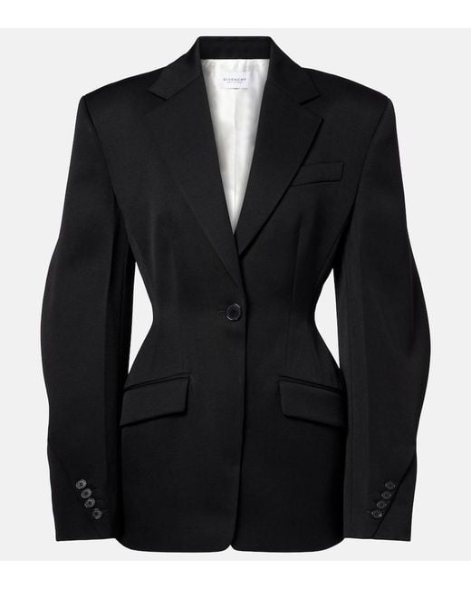 Givenchy Black Wool Blazer