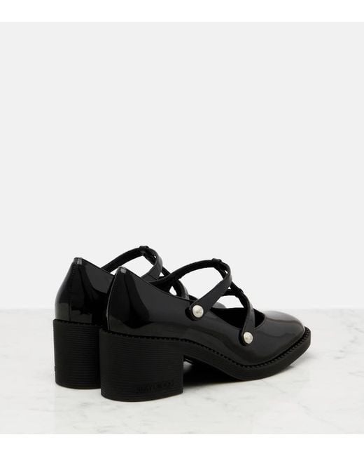 Jimmy Choo Black Pumps Adeline 60 Aus Lackleder