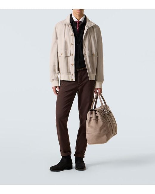 Polo di Brunello Cucinelli in Black da Uomo
