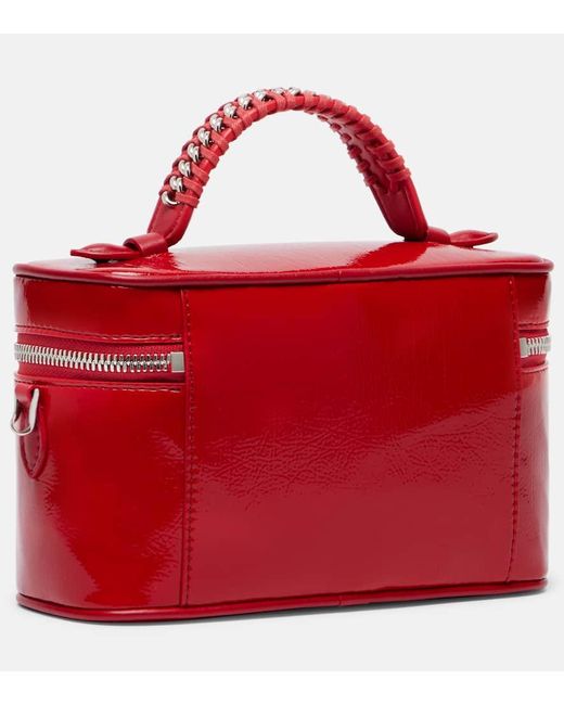 Stella McCartney Red Falabella Faux Leather Vanity Bag