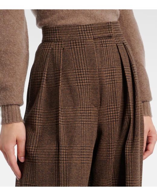 Max Mara Brown Weite Hose Ponza Aus Einem Baumwollgemisch