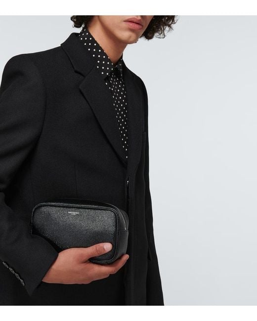 Saint Laurent Kosmetiketui Aus Leder in Black für Herren