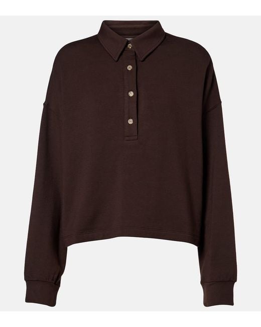 Velvet Brown Marian Polo Sweater