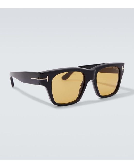 Tom Ford Brown Caine Square Sunglasses for men