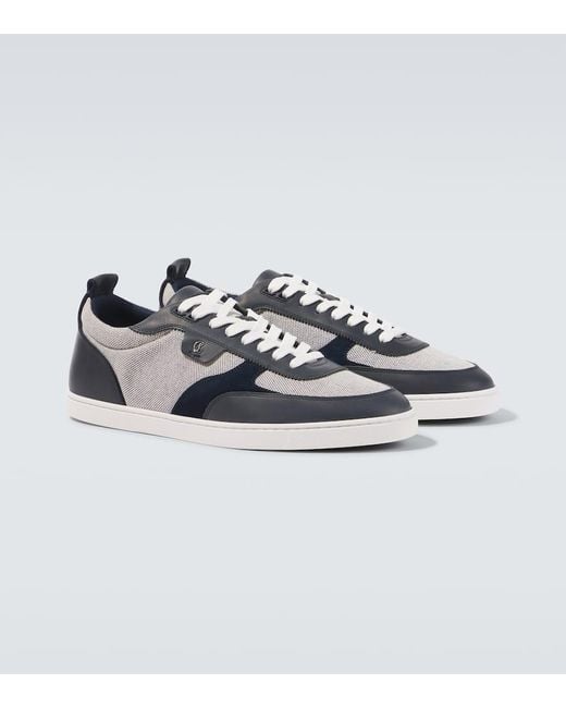 Christian Louboutin Sneakers Tutti Rui Mit Leder in Blue für Herren