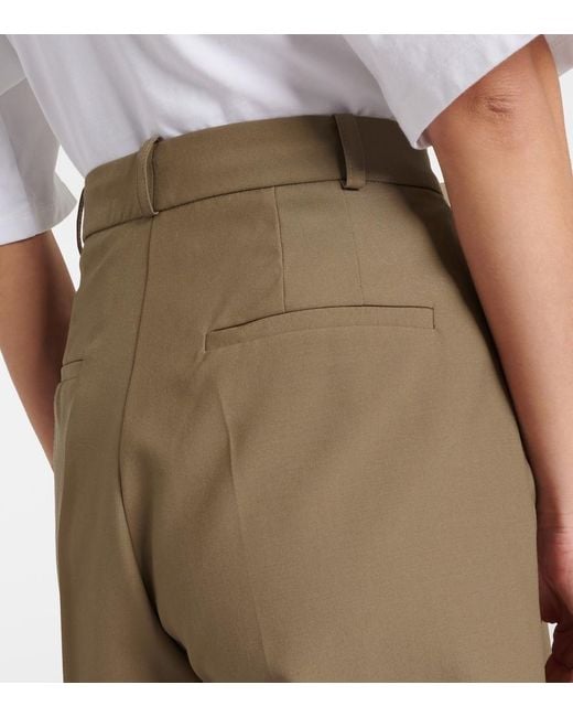 Rohe Green Virgin Wool Shorts