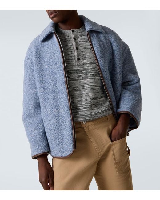 J.W. Anderson Jacke Aus Einem Wollgemisch in Blue für Herren
