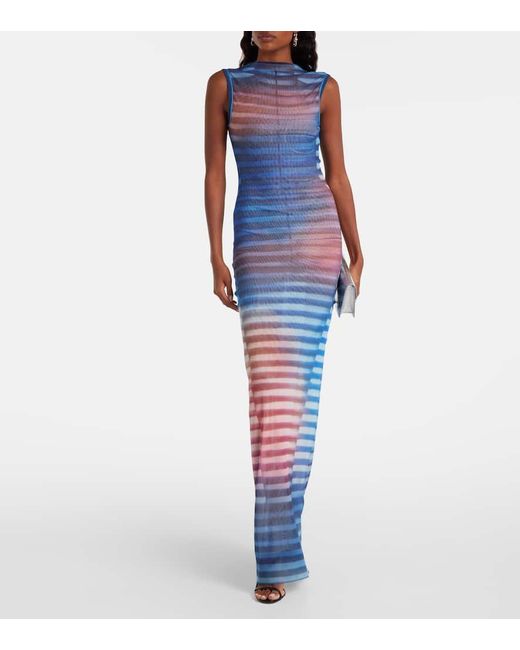 Abito Lungo Air di Jean Paul Gaultier in Blue