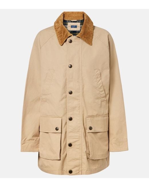 Polo Ralph Lauren Natural Corduroy-Trimmed Cotton Field Jacket