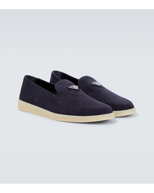 Prada Blue Loafers for men