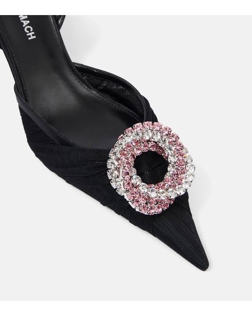 Pumps Slingback Galaxy Con Cristalli di Mach & Mach in Black