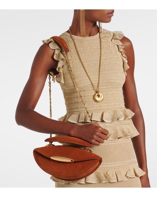 Zimmermann Brown Wavelength Suede Tote Bag