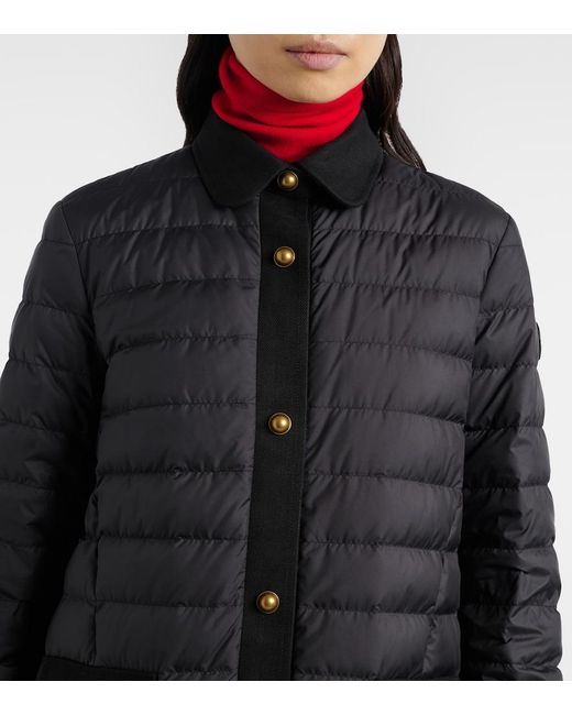 Moncler Black Jujulong Quilted Down Coat