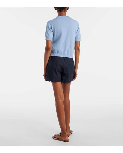Top De Cashmere Con Intarsia, Talla Gucci de color Blue