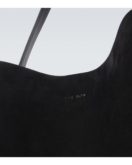 The Row Black N/S Park Large Suede Tote Bag for men