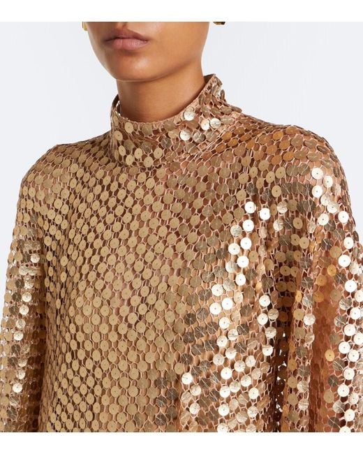 ‎Taller Marmo Natural Deserto Sequined Kaftan