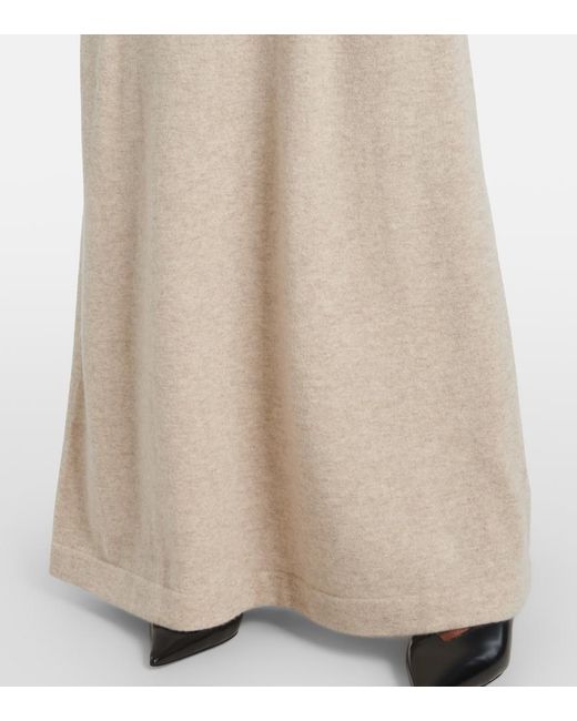 AYA MUSE Natural Luna Cashmere Maxi Skirt