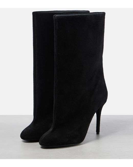 Alaïa Black Suede Ankle Boots