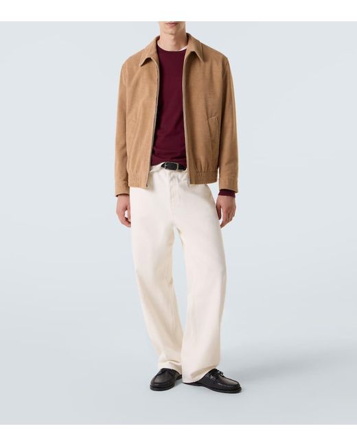 Lardini Brown Cotton And Alpaca Corduroy Jacket for men