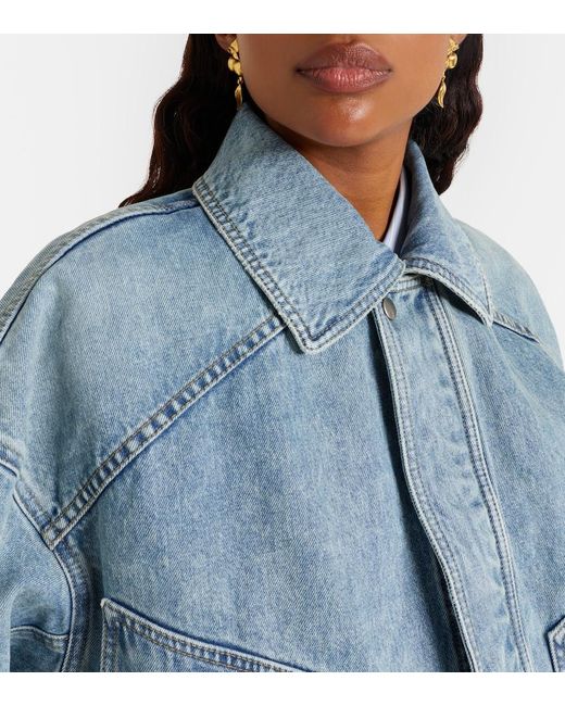 Saint Laurent Blue Denim Blouson Jacket
