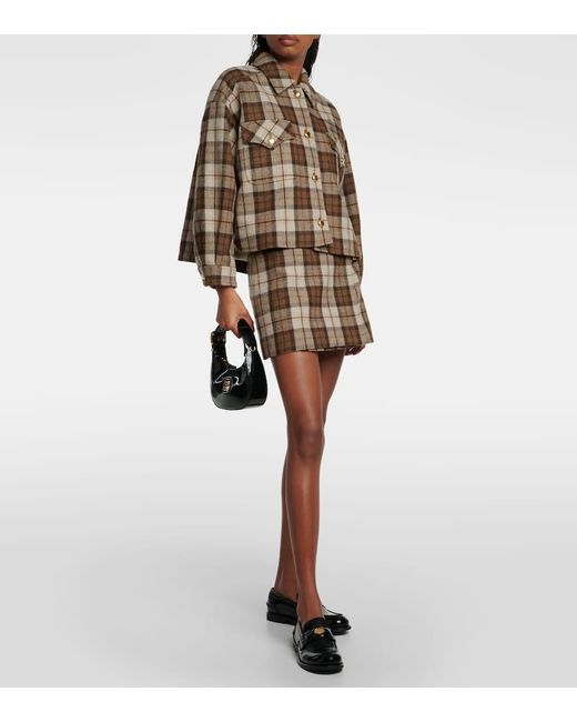 Miu Miu Brown Jacke Aus Einem Wollgemisch