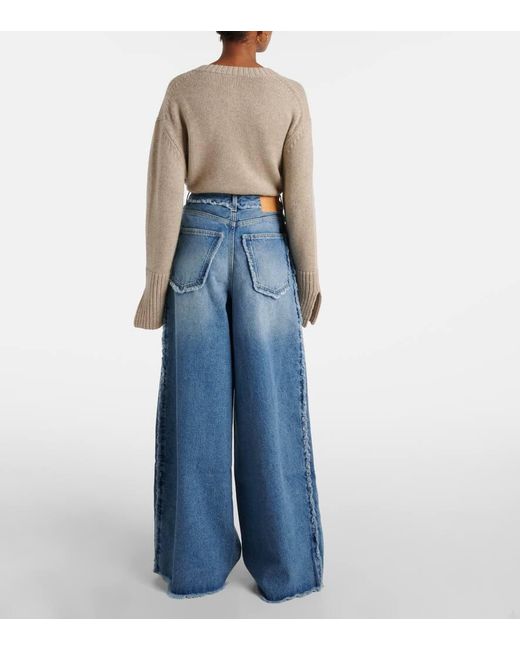 Alanui Blue Wide-Leg Jeans