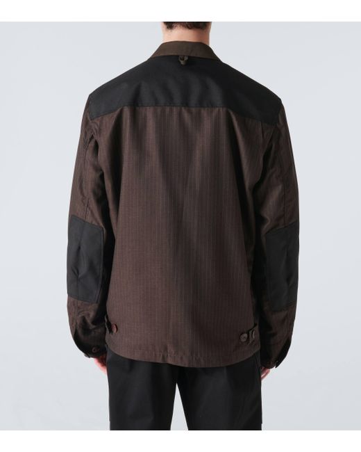 Junya Watanabe Black X Carhartt Striped Jacket for men