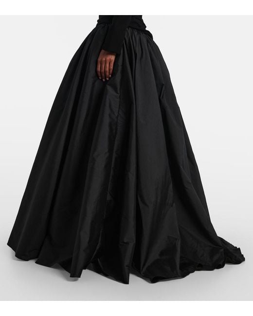 Marmar Halim Black Draped Gown
