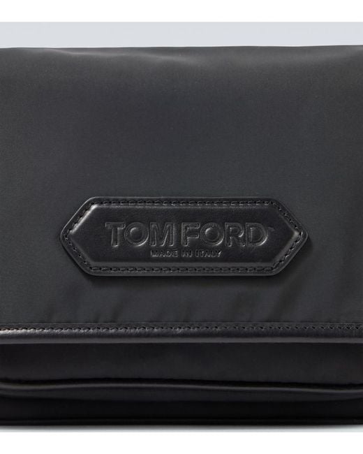 Borsa A Tracolla Con Pelle di Tom Ford in Black da Uomo