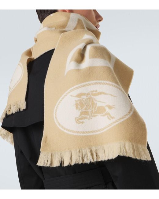 Sciarpa di Burberry in Metallic da Uomo
