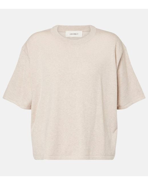 Camiseta Rubie De Algodon Y Cachemir Lisa Yang de color White