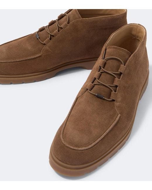 Tod's Brown Suede Desert Boots for men