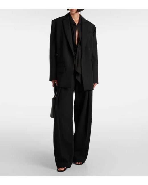 Pantaloni A Gamba Larga Paseo A Pieghe di Jacquemus in Blue