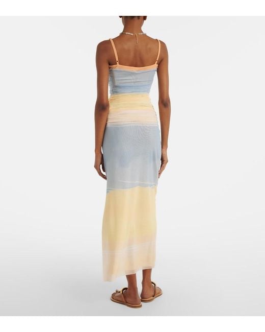 Sir Natural Printed Mesh Maxi Skirt