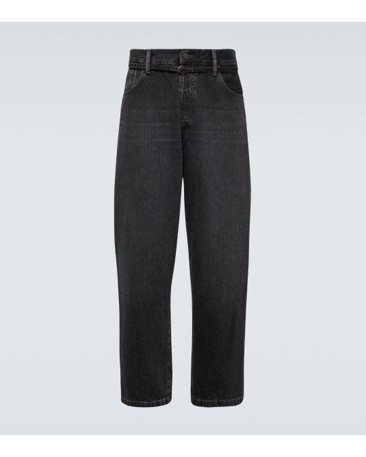 Acne Black 1991 Straight Jeans for men