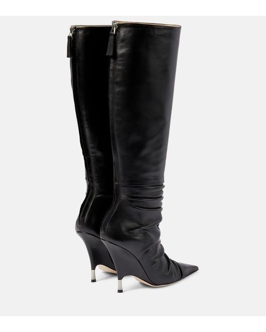 Blumarine Godiva Knee-high Boots in Black | Lyst