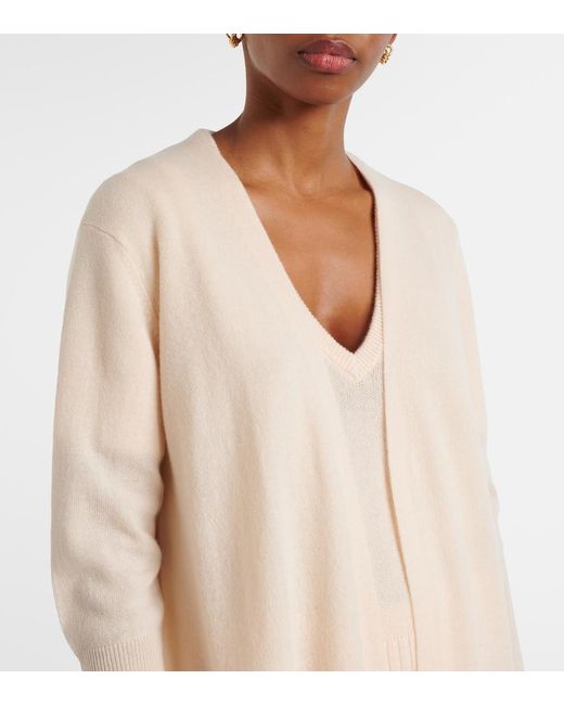 Jardin Des Orangers Natural Wool And Cashmere Cardigan