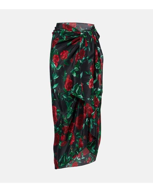 Alexandra Miro Green Maya Floral Beach Cover-Up