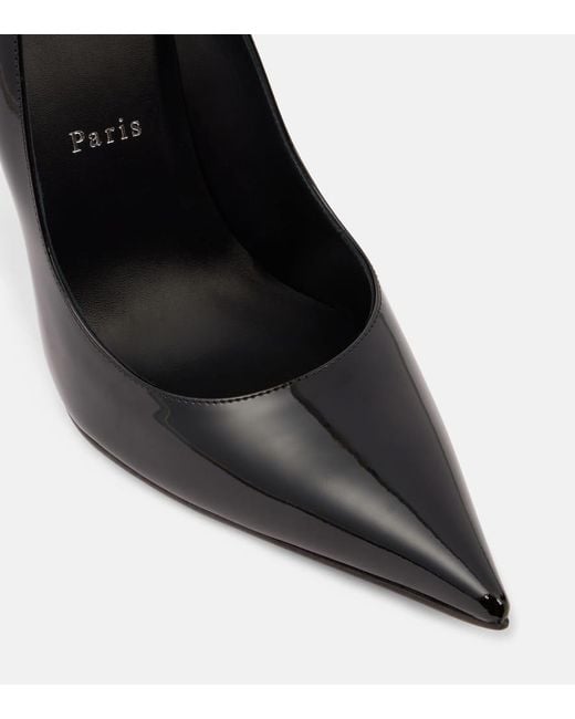 Christian Louboutin Black Miss Z 120 Patent Leather Pumps