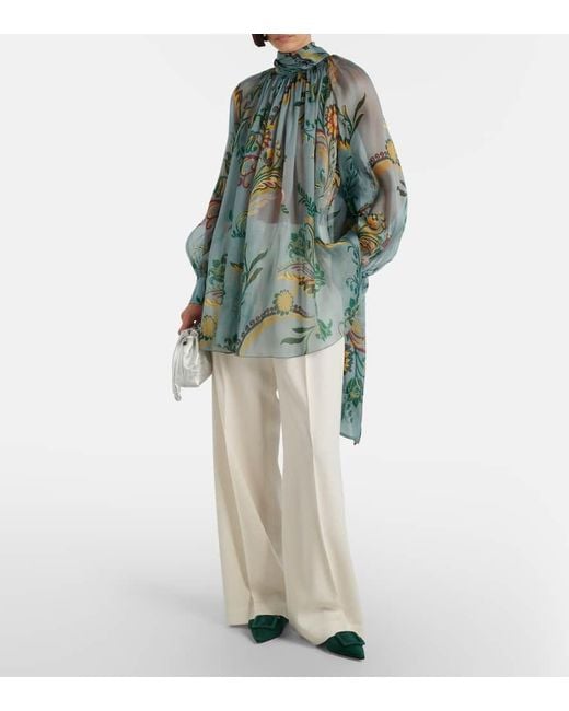 Manolo Blahnik Green Maysale Suede Ballet Flats