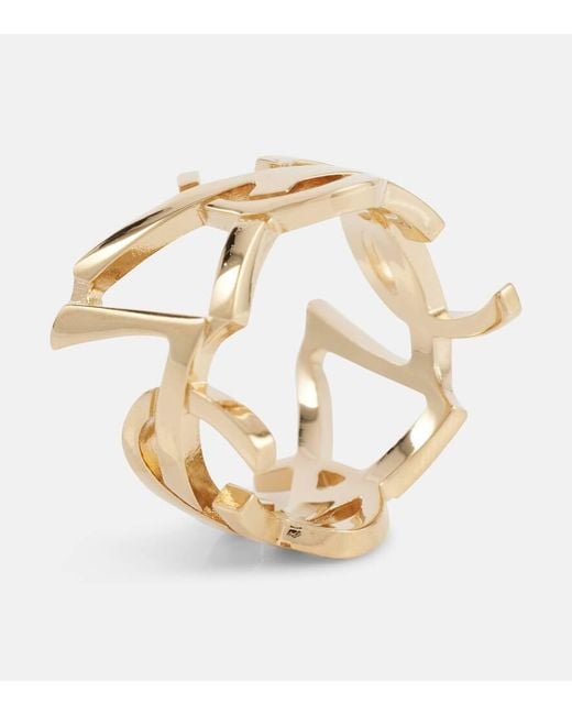 Saint Laurent Metallic Cassandre Ring