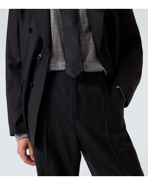 Our Legacy Black Borrowed Wool Chinos for men