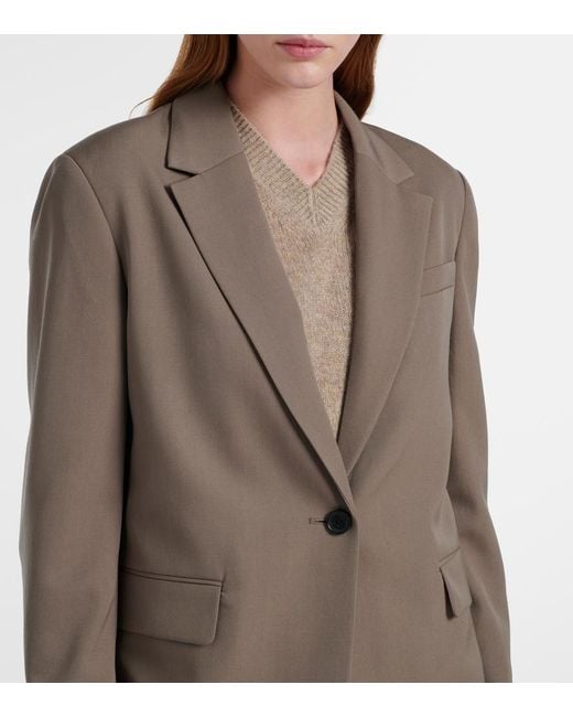 The Row Brown Ezri Wool Blazer