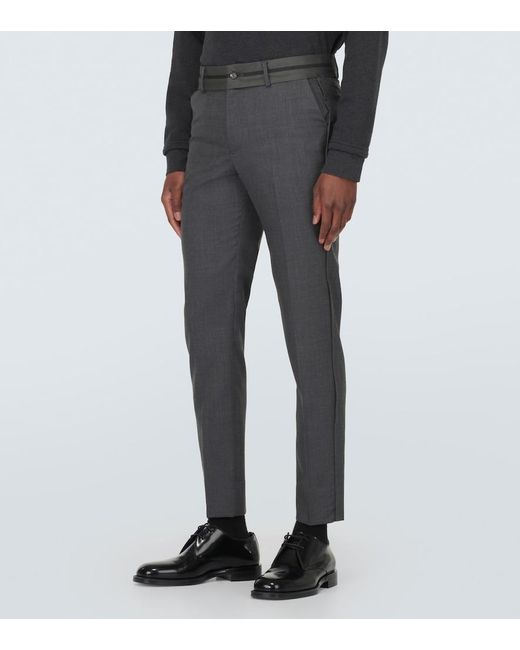 Undercover Gray Wool Slim Pants for men